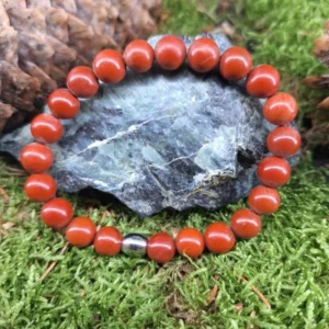 Bracelet Jaspe rouge 8mm