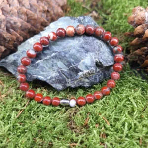 Bracelet Jaspe rouge 6mm