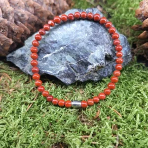 Bracelet Jaspe rouge 4mm