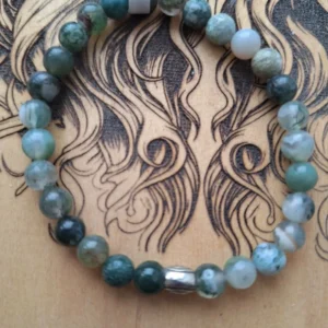 Bracelet Agate mousse 6mm