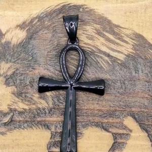 pendentif croix Ankh noir