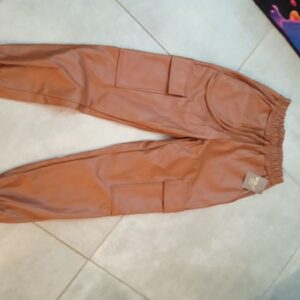 Pantalon cargo simili cuir neuf étiquette achat