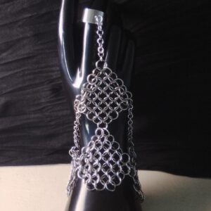 Bracelet manchette bague chainmail européen