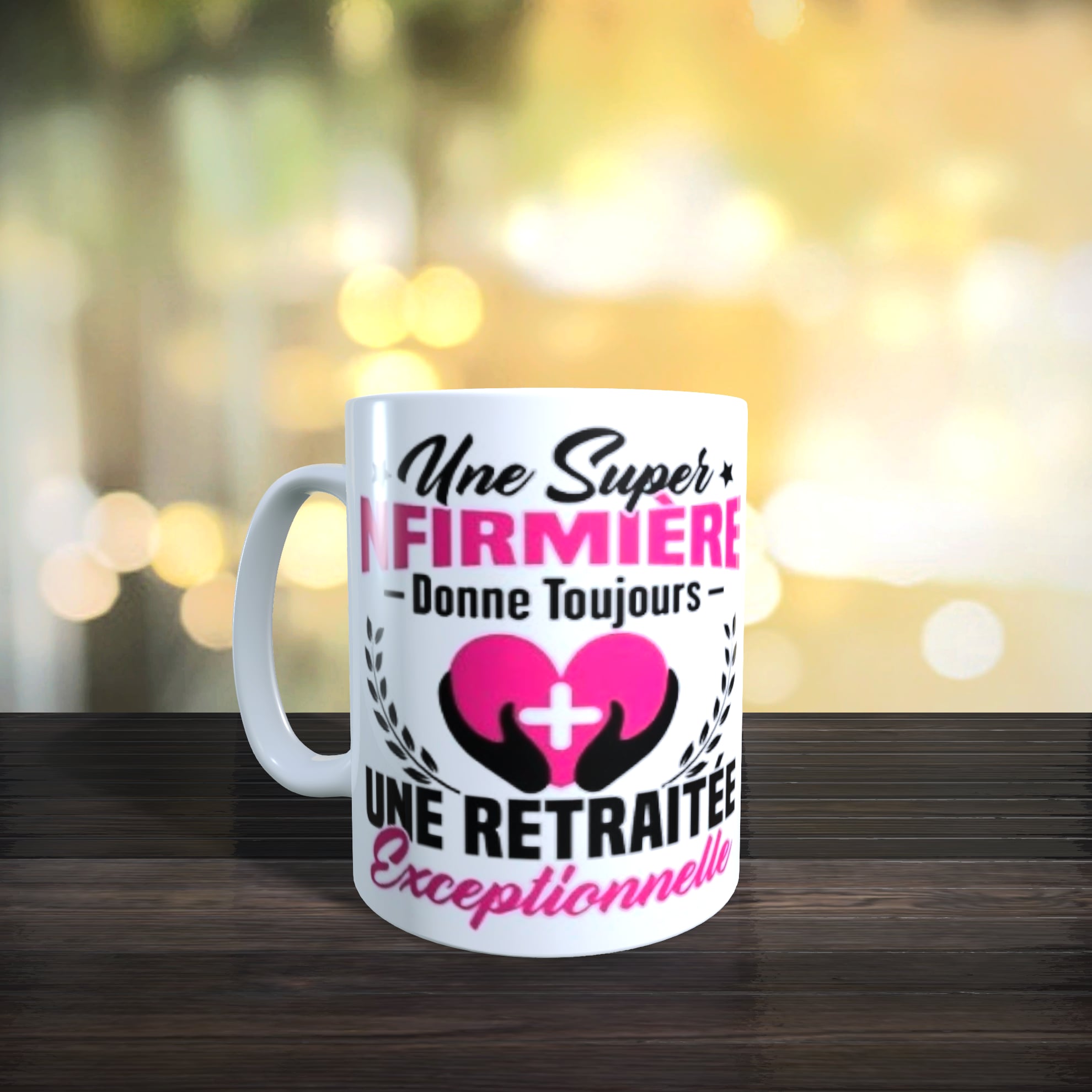 Mug future retraitée infirmière