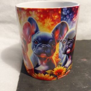 Mug bouledogue français colorés