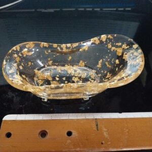 Vide-poche, porte savon, bijoux, en résine