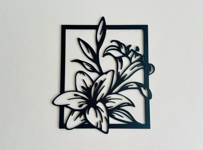 🌸 Fleurs Élégantes – Déco Murale Moderne 3D