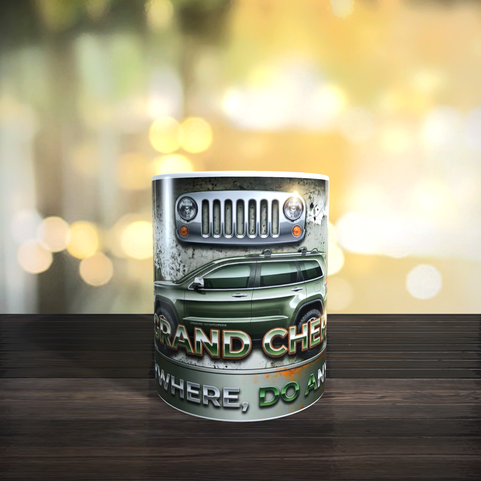 Mug Jeep Grand Cherokee façon Vintage