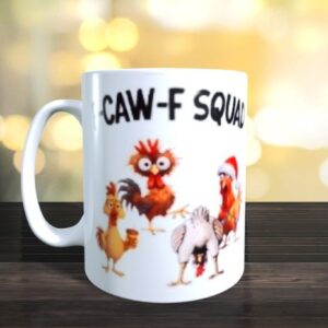 Mug humour poules F-COW-F-SQUAD