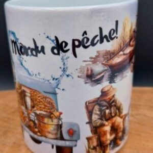 Mug passionné , mordu de pêche