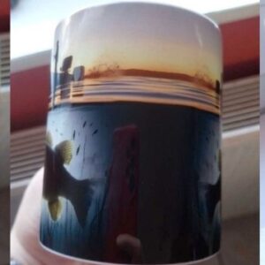 Mug pêche, bateau, poisson, passion