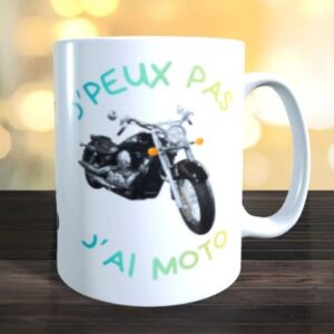 Mug j&rsquo;peux pas j&rsquo;ai moto passion