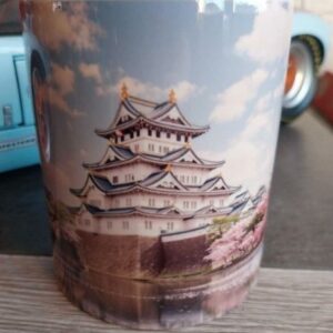 Mug déco cerisier, paysage, Japon