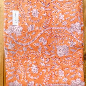 Coupon de coton indien – imprimé block print 4m