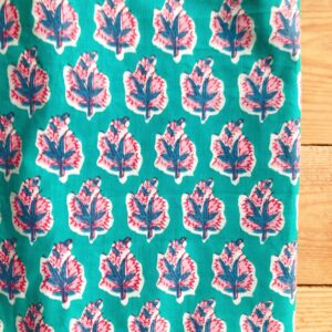 Coupon de coton indien – imprimé block print