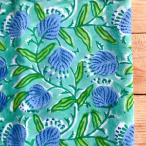 Coupon de coton indien – imprimé block print