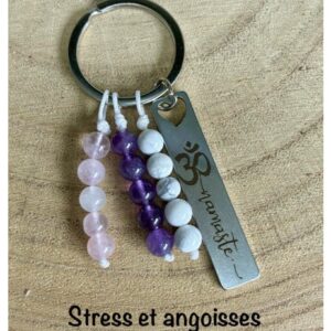 Porte clefs namaste stress et angoisses
